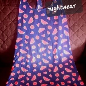 Joe Boxer Blue and Pink Watermelon Pajama Top